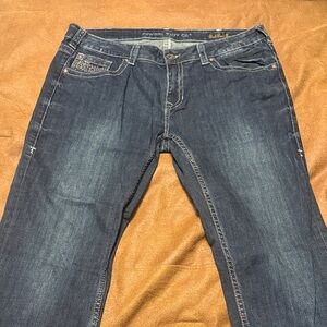 Cowgirl Tuff Women's Dark Blue Boot Cut Jeans